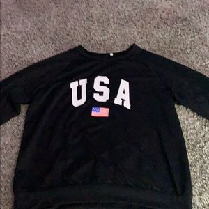 black usa sweatshirt